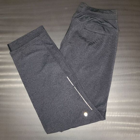 Lululemon Discipline Pull On Track Gray Straight Leg Zip Pockets Drawstring XL - Picture 3 of 14